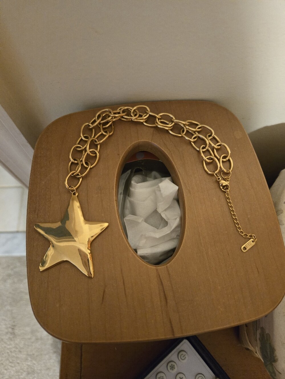 Boutique Gold Star Statement Necklace